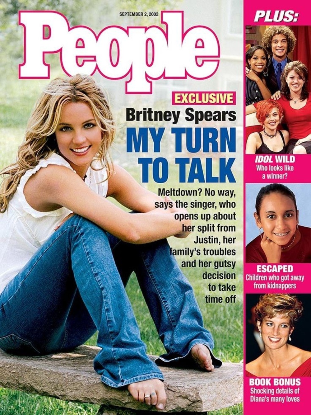 VINTAGE SEPTEMBER 2002 PEOPLE MAGAZINE - BRITNEY SPEARS
